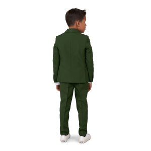 Комплект OppoSuits Glorious Green, однотонный костюм из куртки, брюк и галстука для мальчиков 2–8 лет