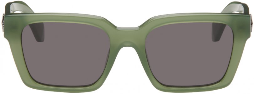 Зеленые солнцезащитные очки Branson Off-White
