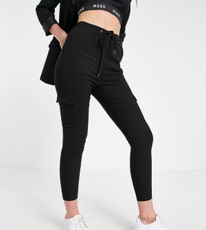 Черные зауженные брюки карго -Черный цвет Parisian Tall