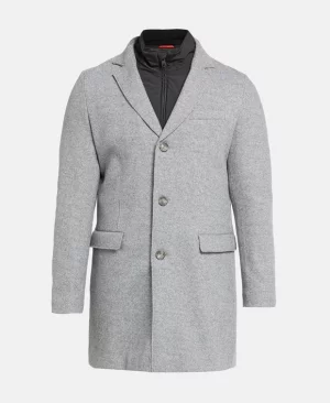 Шерстяное пальто, серый Cinque