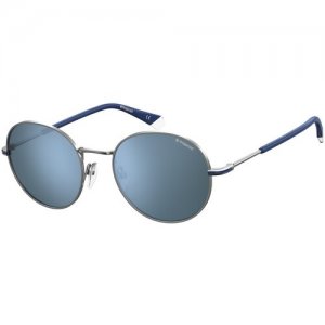 Солнцезащитные очки  PLD 2093/G/S 6LB XN XN, синий, серый Polaroid. Цвет: серый