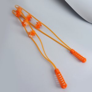 Массажер-лента пластик для спины, 6 звеньев, 97 × 4,8 4 см, цвет оранжевый ONLITOP