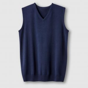 Пуловер без рукавов с V-образным вырезом CASTALUNA FOR MEN. Цвет: темно-синий