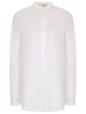 Блуза хлопковая HAIDER ACKERMANN. Цвет: белый