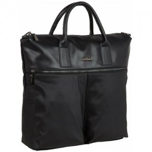 Мужская сумка r, для документов А4, через плечо, ноутбука, ручная кладь, портфель,экокожа 36 x 39 9.5 Pola. Цвет: черный