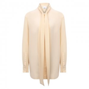 Шелковая блузка Burberry. Цвет: кремовый
