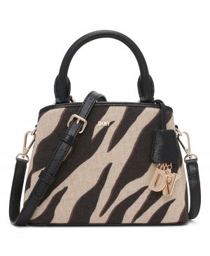 Маленькая женская сумка-портфель Paige с зебровым принтом DKNY