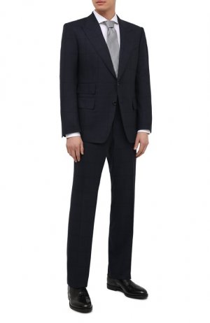 Шерстяной костюм Tom Ford. Цвет: синий