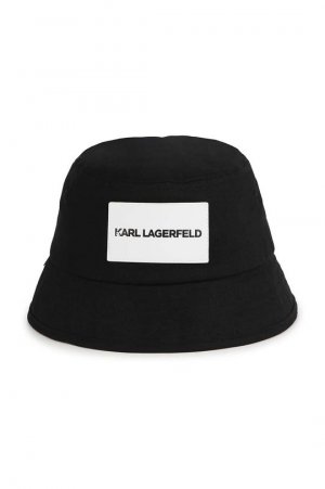 Детская хлопковая шапка, черный Karl Lagerfeld