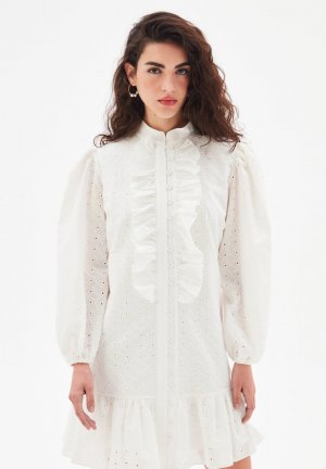 Платье-рубашка , белый adL