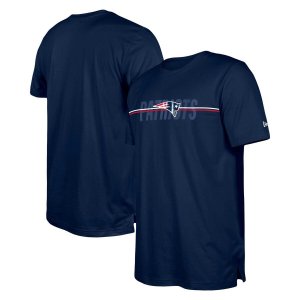 Мужская темно-синяя футболка New England Patriots 2023 Training Camp NFL Era