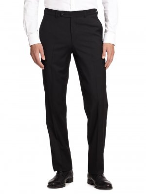 Шерстяные классические брюки K-Body , черный Saks Fifth Avenue