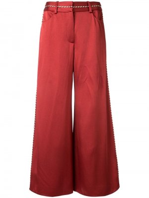 Укороченные брюки палаццо Peter Pilotto. Цвет: красный