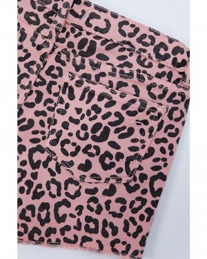Шорты Dl1961 Lucy Cutoffs Shorts in Pink Leopard, цвет Leopard