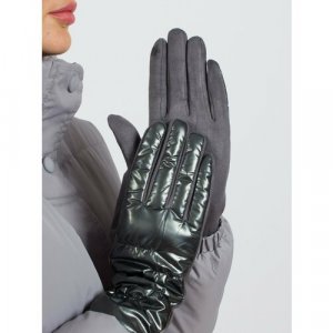 Перчатки , размер 7-8 (17-21 см), серый Kamukamu. Цвет: темно-серый/серый