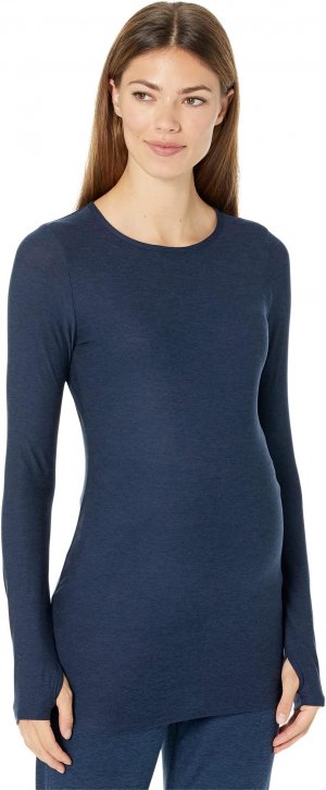 Легкий классический пуловер с круглым вырезом Spacedye для беременных , цвет Nocturnal Navy Beyond Yoga