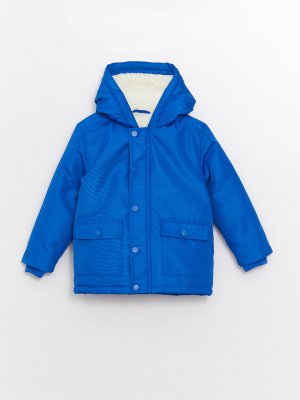 Пальто для маленьких мальчиков с капюшоном и длинными рукавами LCW ECO, саксофон Eco