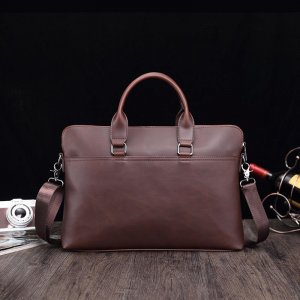 Повседневная модная мужская сумка-портфель Ретро Деловая сумка для ноутбука на плечо VIA ROMA