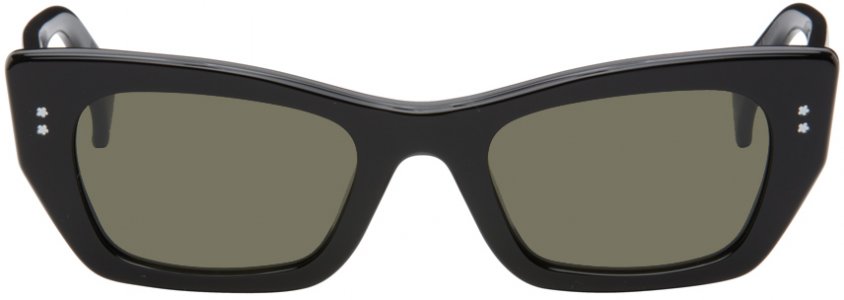 Черные солнцезащитные очки с цветочным принтом боке Kenzo