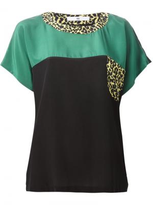 Блузка свободного кроя с панельным дизайном Spijkers En. Цвет: чёрный