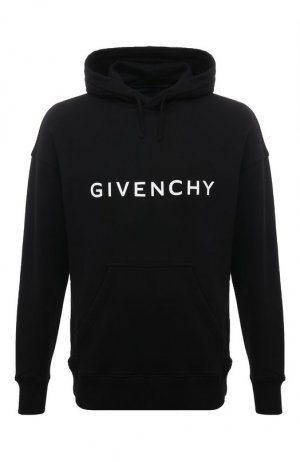 Хлопковое худи Givenchy. Цвет: чёрный