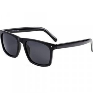 Солнцезащитные очки , прямоугольные, оправа: пластик, с защитой от УФ, поляризационные, для мужчин, черный Tropical. Цвет: черный