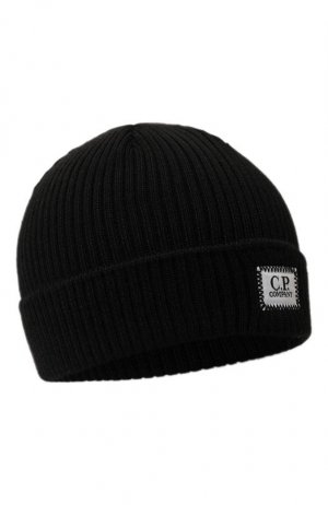 Шерстяная шапка C.P. Company. Цвет: чёрный