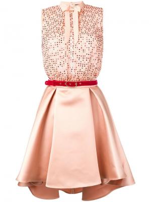 Короткое платье с пайетками Elisabetta Franchi