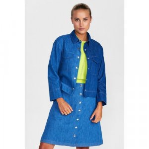 Джинсовая куртка , размер 38, синий NUMPH. Цвет: синий