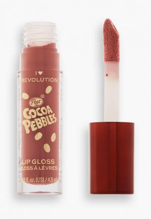 Блеск для губ I Heart Revolution x Cocoa Pebbles, 4,5 мл. Цвет: розовый