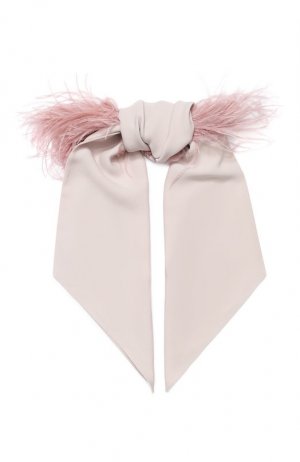 Шелковый шарф Valentino. Цвет: розовый