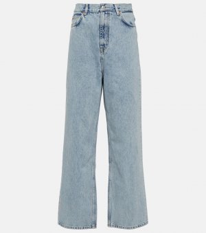 Прямые джинсы с низкой посадкой , синий Wardrobe.Nyc