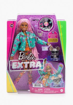 Кукла Barbie Экстра с розовыми косичками. Цвет: разноцветный