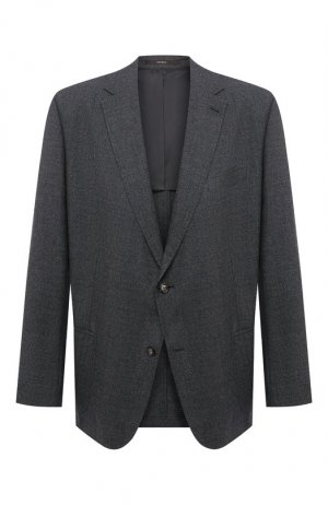 Шерстяной пиджак Windsor. Цвет: серый
