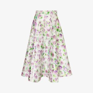 Тканая юбка миди со средней посадкой и расклешенным подолом с цветочным принтом, фиолетовый Philosophy di Lorenzo Serafini