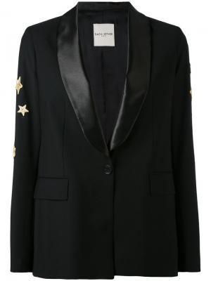 Пиджак с вышивкой звезд Each X Other. Цвет: чёрный