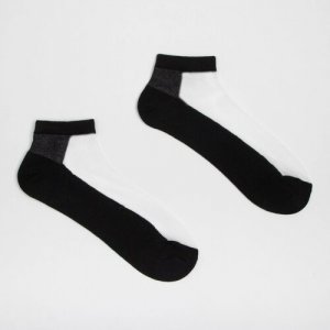 Носки , размер 23, черный Minaku. Цвет: черный