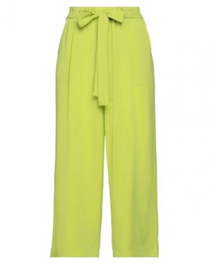 Укороченные брюки SANDRO FERRONE. Цвет: кислотно-зеленый