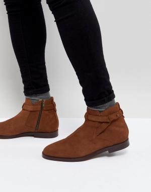 Светло-коричневые замшевые ботинки челси H By Hudson Cutler-Светло-коричневый