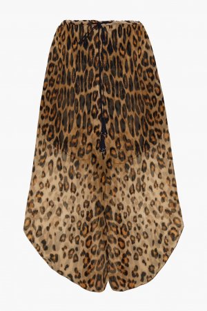 Кюлоты из шелкового шифона с леопардовым принтом , цвет Animal print Etro