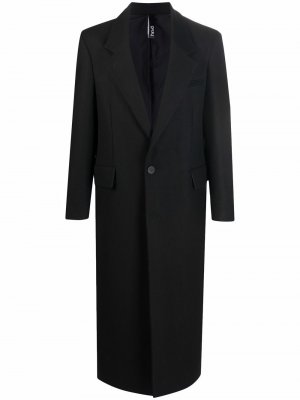 Пальто с длинными рукавами Hevo. Цвет: черный