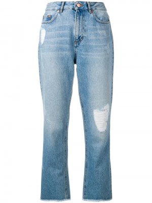 Укороченные джинсы с завышенной талией Escada Sport. Цвет: синий