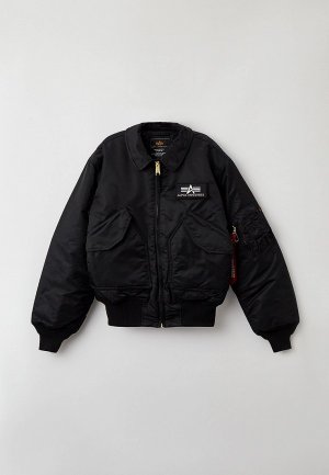 Куртка утепленная Alpha Industries Cwu 45/P Flight Jacket. Цвет: черный