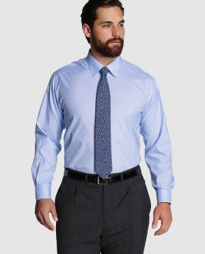 Обычная мужская рубашка больших размеров , синий Mirto