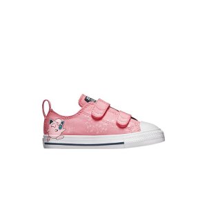 Детские кроссовки Pokemon x Chuck Taylor All Star Easy-On Low TD Jigglypuff Pink Daybreak-Pink White A01232C Converse