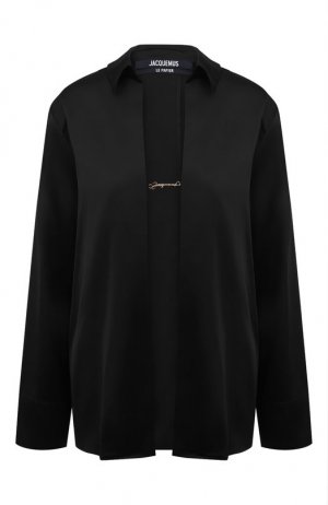 Блузка из вискозы Jacquemus. Цвет: чёрный