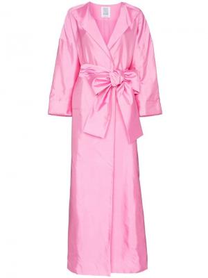 Пальто в стиле оверсайз Rosie Assoulin. Цвет: розовый