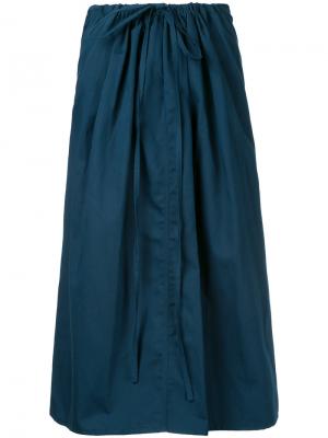 Drawstring midi-skirt Atlantique Ascoli. Цвет: синий