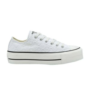 Chuck Taylor All Star Low Boho Mix - Женские кроссовки с вышитыми цветами Белый Черный 568276C Converse