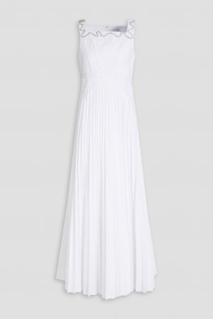 Платье макси Peta со складками и декором , белый Rachel Gilbert